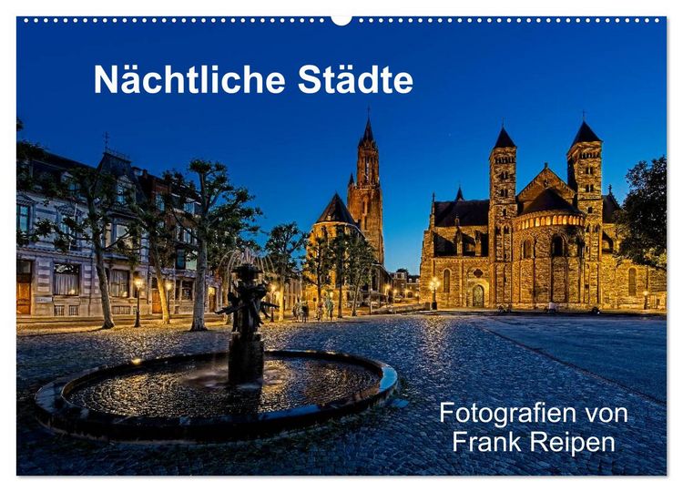Produktbild: N&auml;chtliche St&auml;dte (Wandkalender 2026 DIN A2 quer), CALVENDO Monatskalender