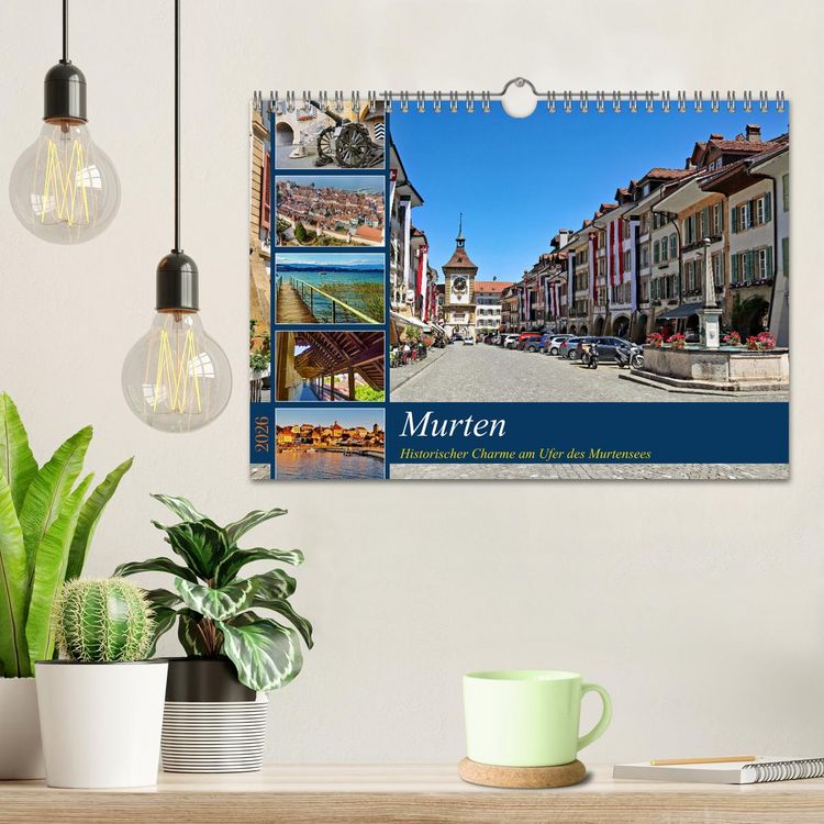 Produktbild: Murten &ndash; Historischer Charme am Ufer des Murtensees (Wandkalender 2026 DIN A4 quer), CALVENDO Monatskalender