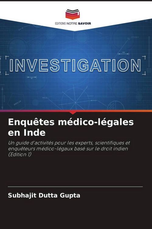 Produktbild: Enqu&ecirc;tes m&eacute;dico-l&eacute;gales en Inde