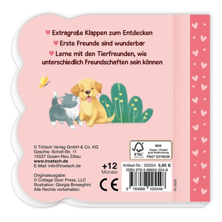 Produktbild: TR&Ouml;TSCH - Klappenbuch Meine ersten Tierfreunde| Ab 1 Jahr