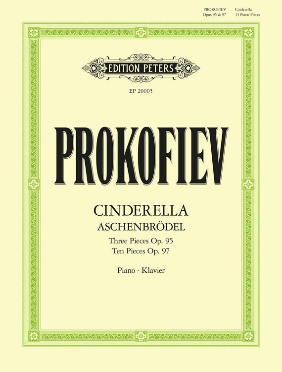 Produktbild: Thirteen pieces from the ballet Cinderella for Piano Op. 95 & Op. 97 f&uuml;r Klavier solo -Aschenbr&ouml;del-