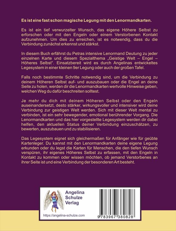 Produktbild: Lenormand Deutung geistige Welt &bdquo;Verbindung mit den Engeln, H&ouml;heres Selbst oder Jenseitskontakt&ldquo;