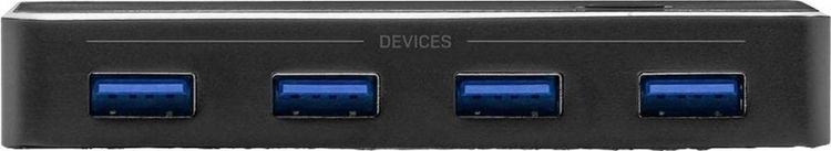 Produktbild: LINDY 4+2 Port USB 3.2 Gen 1-Umschalter (USB 3.0) Schwarz