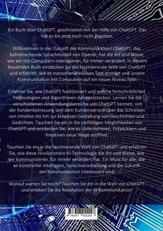 Produktbild: Chat GPT - Ein Buch von mir, &uuml;ber mich