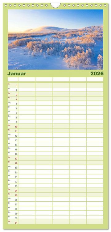 Produktbild: Familienplaner 2026 - Eine Reise durch die W&auml;lder dieser Welt mit 5 Spalten (Wandkalender, 21 x 45 cm) CALVENDO