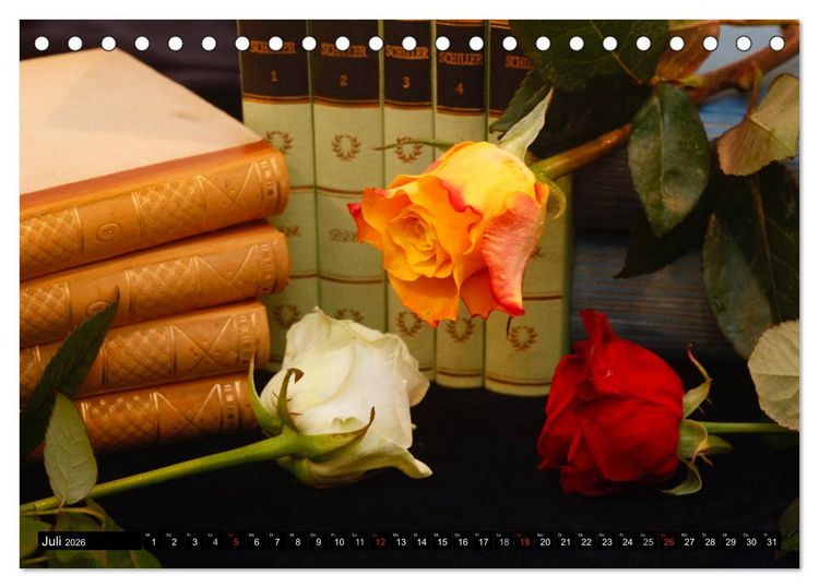 Produktbild: Welt der B&uuml;cher (Tischkalender 2026 DIN A5 quer), CALVENDO Monatskalender