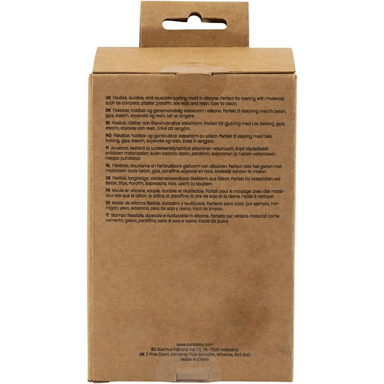 Produktbild: Creativ Company Silikonform, Gerippte Tropfenform, H 8 cm, D 7 cm, 140 g, 1 Stk