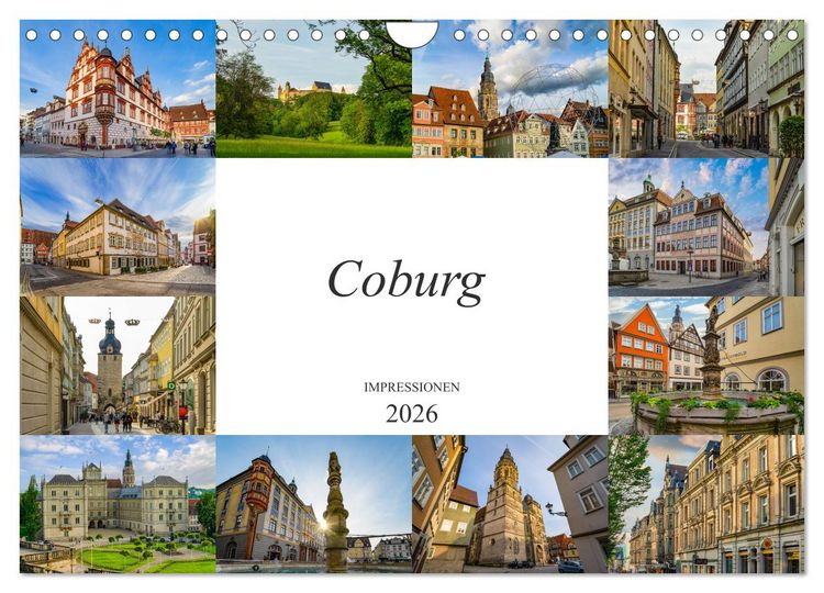 Produktbild: Coburg Impressionen (Wandkalender 2026 DIN A4 quer), CALVENDO Monatskalender