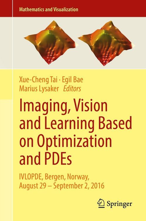 Produktbild: Imaging, Vision and Learning Based on Optimization and PDEs