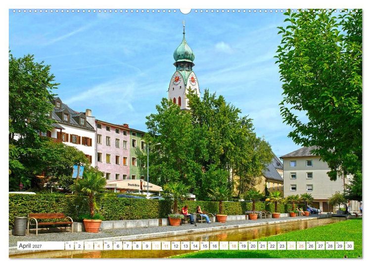 Produktbild: Rosenheim - Die Stadt vor den Bergen (Wandkalender 2027 DIN A2 quer), CALVENDO Monatskalender