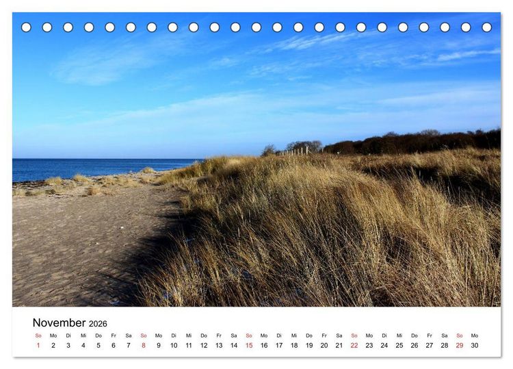 Produktbild: Ostseek&uuml;ste 2026 (Tischkalender 2026 DIN A5 quer), CALVENDO Monatskalender