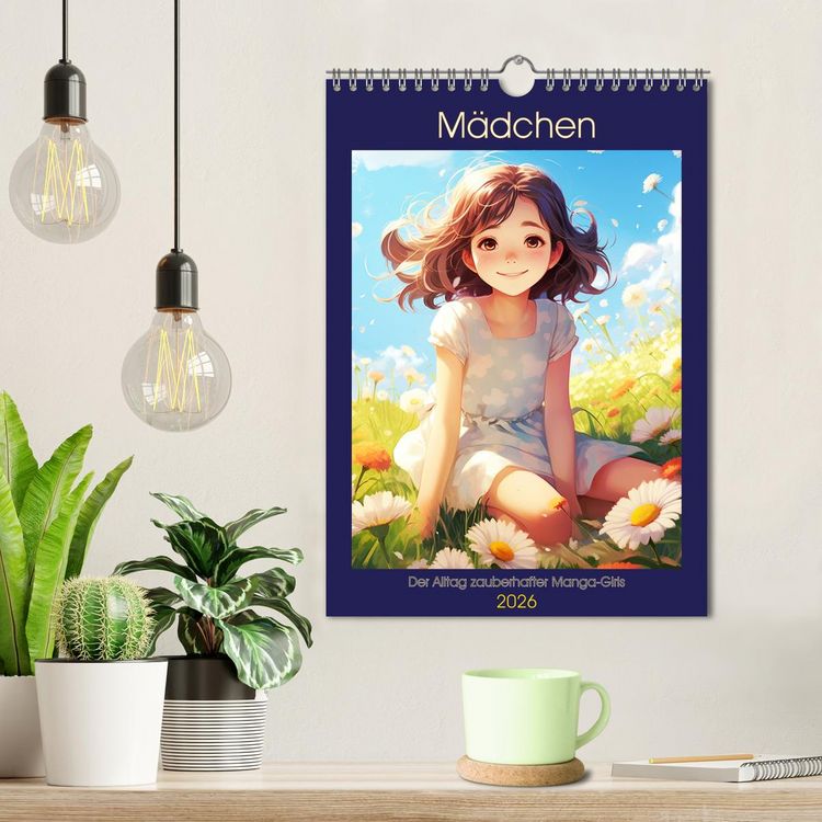Produktbild: M&auml;dchen. Der Alltag zauberhafter Manga-Girls (Wandkalender 2026 DIN A4 hoch), CALVENDO Monatskalender