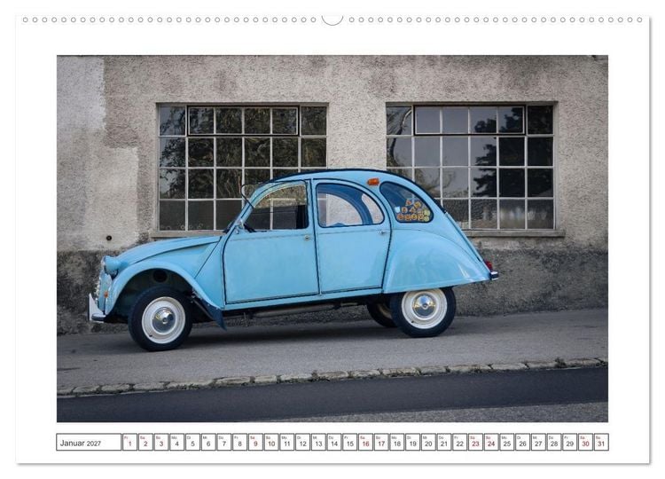 Produktbild: 2CV Pauline (hochwertiger Premium Wandkalender 2027 DIN A2 quer), Kunstdruck in Hochglanz