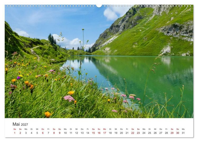 Produktbild: Oberstdorf - Bergparadies in den Alpen (hochwertiger Premium Wandkalender 2027 DIN A2 quer), Kunstdruck in Hochglanz