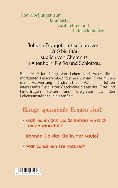 Produktbild: Johann Traugott Lohse
