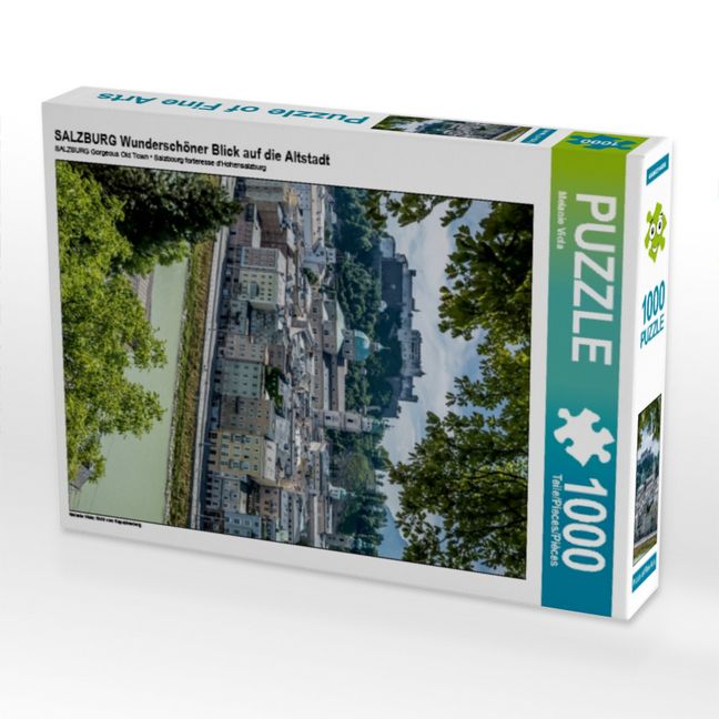 Produktbild: CALVENDO Puzzle SALZBURG Wundersch&ouml;ner Blick auf die Altstadt | 1000 Teile Lege-Gr&ouml;&szlig;e 64x48cm Foto-Puzzle f&uuml;r gl&uuml;ckliche Stunden