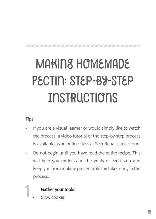 Produktbild: Simple Homemade Fruit Pectin