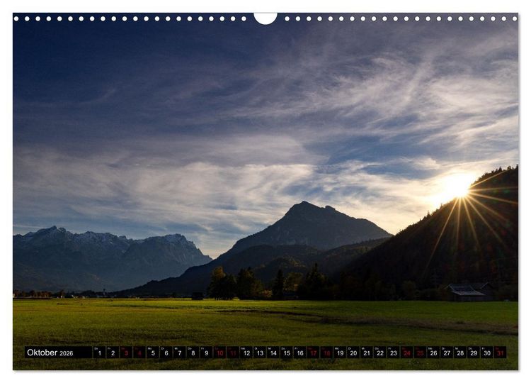 Produktbild: Werdenfelser Land (Wandkalender 2026 DIN A3 quer), CALVENDO Monatskalender