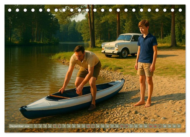 Produktbild: Alltagsgeschichten mit Trabant (Tischkalender 2026 DIN A5 quer), CALVENDO Monatskalender