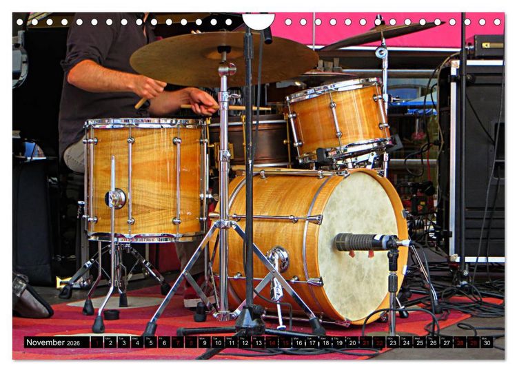 Produktbild: Drums On Stage - Let's Rock (Wall Calendar 2026 DIN A4 landscape), CALVENDO 12 Month Wall Calendar