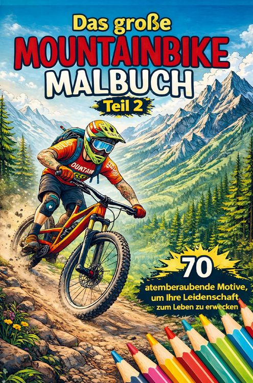 Produktbild: Das gro&szlig;e Mountainbike Malbuch Teil 2