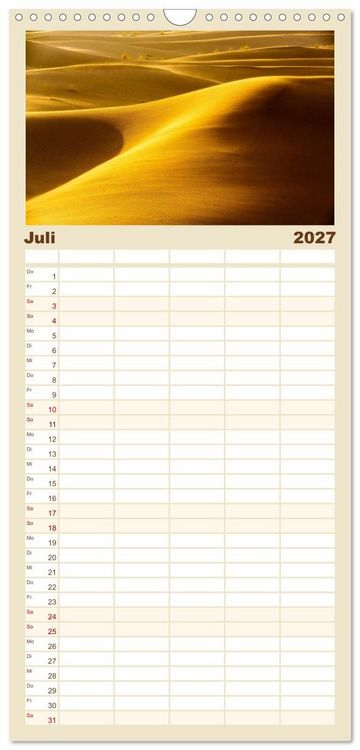 Produktbild: Familienplaner 2027 - Marokko: Marrakesch, Atlas, Sahara, F&egrave;s mit 5 Spalten (Wandkalender, 21 x 45 cm) CALVENDO
