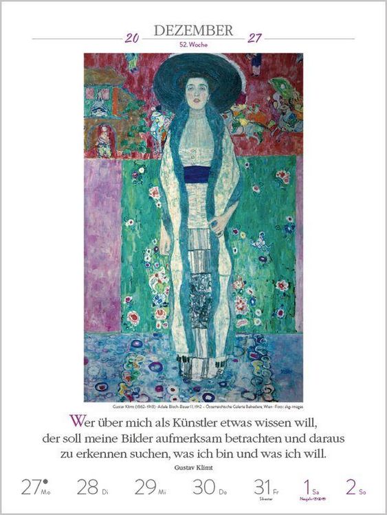 Produktbild: Literaturkalender Kunst 2027