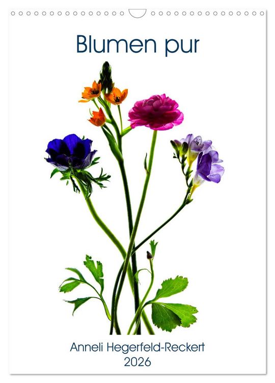 Produktbild: Blumen pur (Wandkalender 2026 DIN A3 hoch), CALVENDO Monatskalender