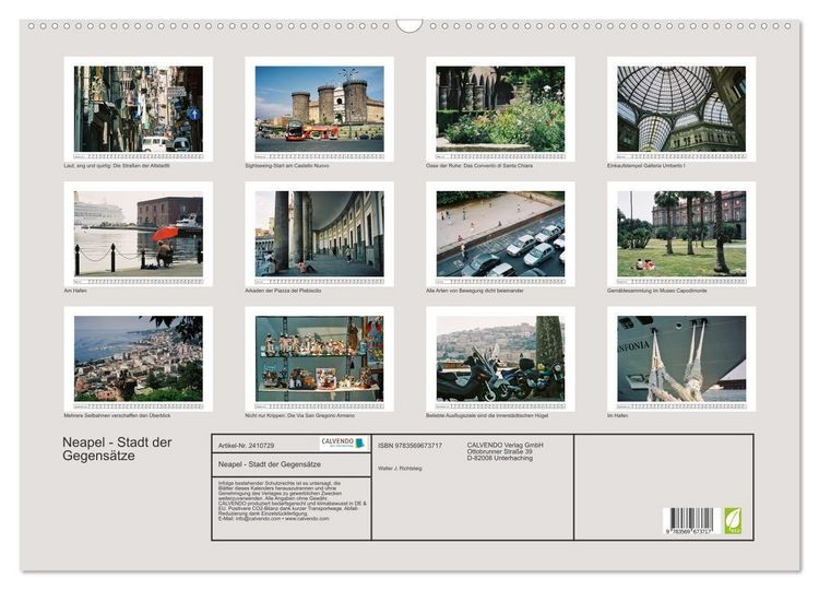 Produktbild: Neapel - Stadt der Gegens&auml;tze (Wandkalender 2027 DIN A2 quer), CALVENDO Monatskalender