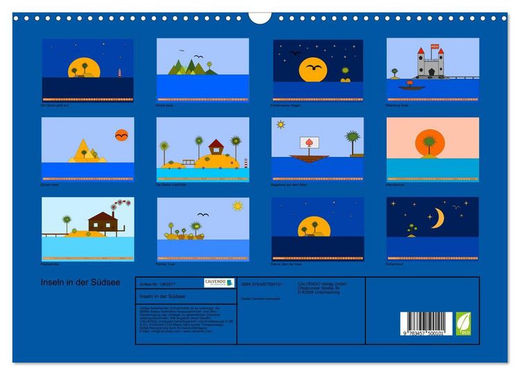 Produktbild: Inseln in der S&uuml;dsee (Wandkalender 2026 DIN A3 quer), CALVENDO Monatskalender