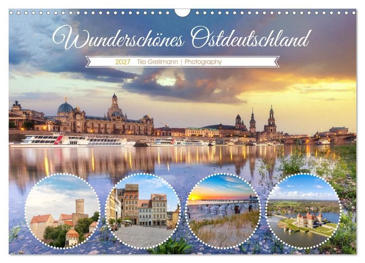 Produktbild: Wundersch&ouml;nes Ostdeutschland (Wandkalender 2027 DIN A3 quer), CALVENDO Monatskalender