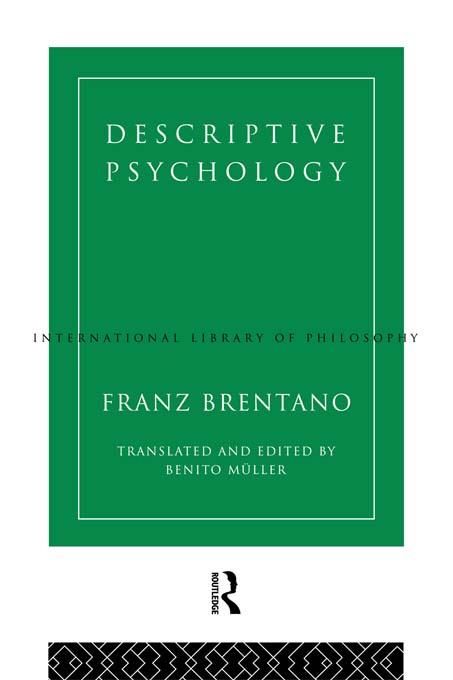 Produktbild: Descriptive Psychology
