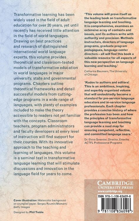 Produktbild: Transformative Language Learning and Teaching