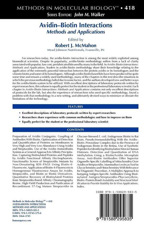 Produktbild: Avidin-Biotin Interactions