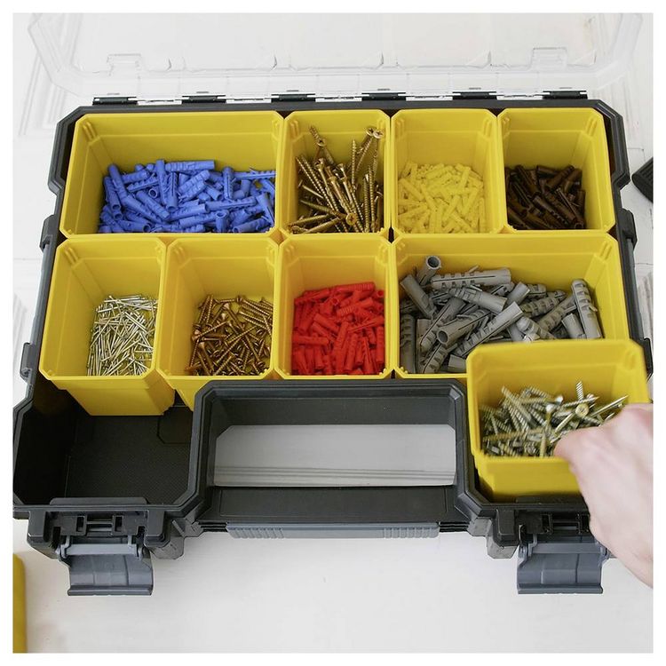 Produktbild: STANLEY 1-97-521 FatMax 10 Werkzeugbox Polypropylen Gelb