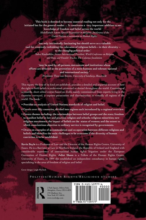 Produktbild: Freedom of Religion and Belief