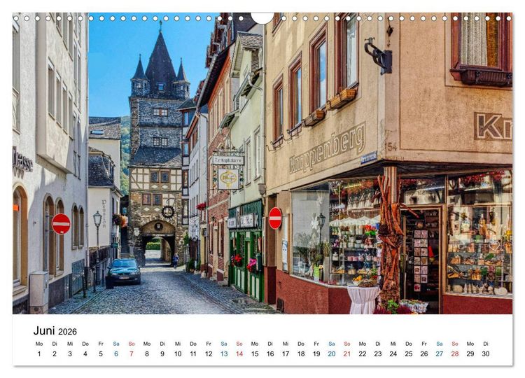 Produktbild: Bacharach - Fachwerkromantik am Rhein (Wandkalender 2026 DIN A3 quer), CALVENDO Monatskalender