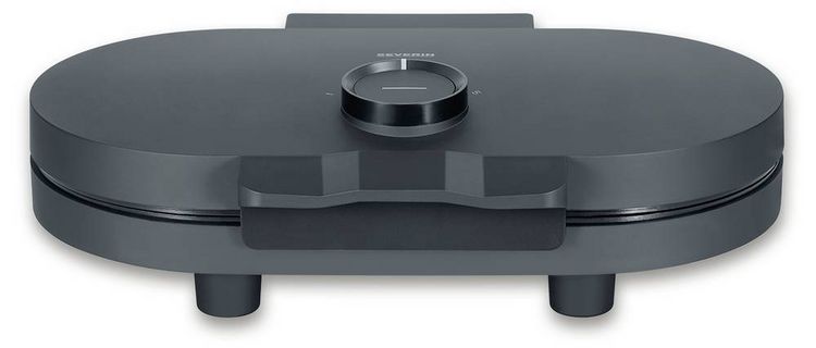 Produktbild: Severin WA 2118 Waffeleisen Kontrollleuchte, klappbar Schwarz