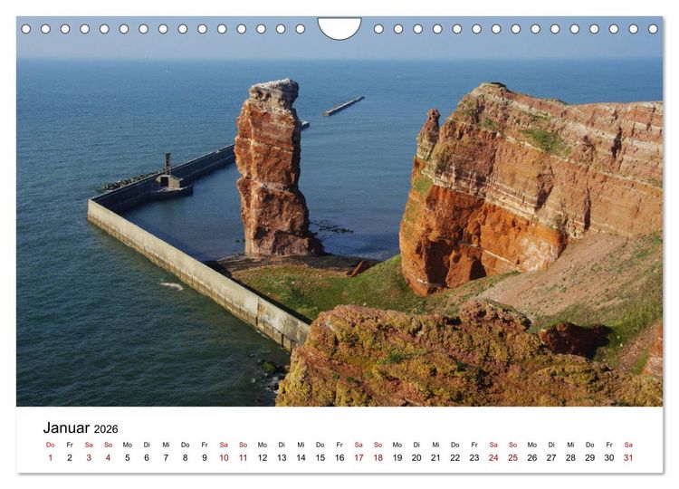 Produktbild: Deutsche Hochseeinsel Helgoland (Wandkalender 2026 DIN A4 quer), CALVENDO Monatskalender
