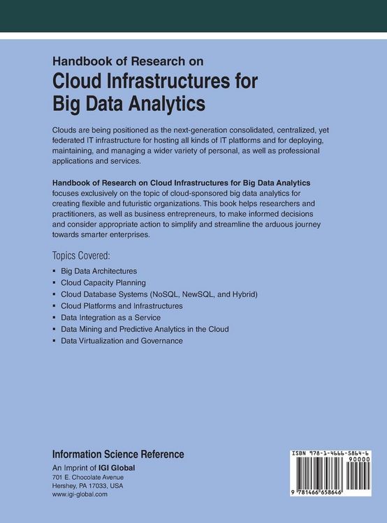 Produktbild: Handbook of Research on Cloud Infrastructures for Big Data Analytics
