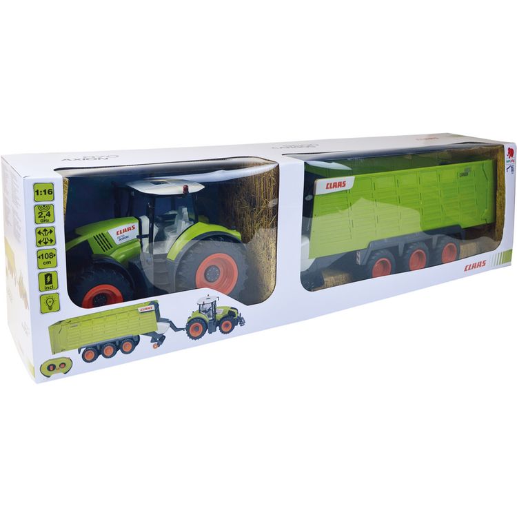 Produktbild: RC CLAAS AXION 870 + CARGOS 9600 1:16, Traktor und Anh&auml;nger, 2,4 GHz, 104 cm,