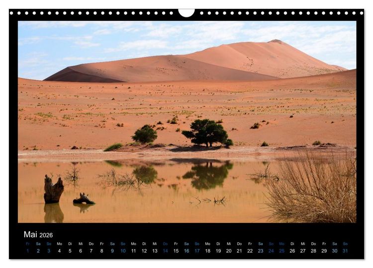 Produktbild: Namibia 2026 Farben der W&uuml;ste (Wandkalender 2026 DIN A3 quer), CALVENDO Monatskalender