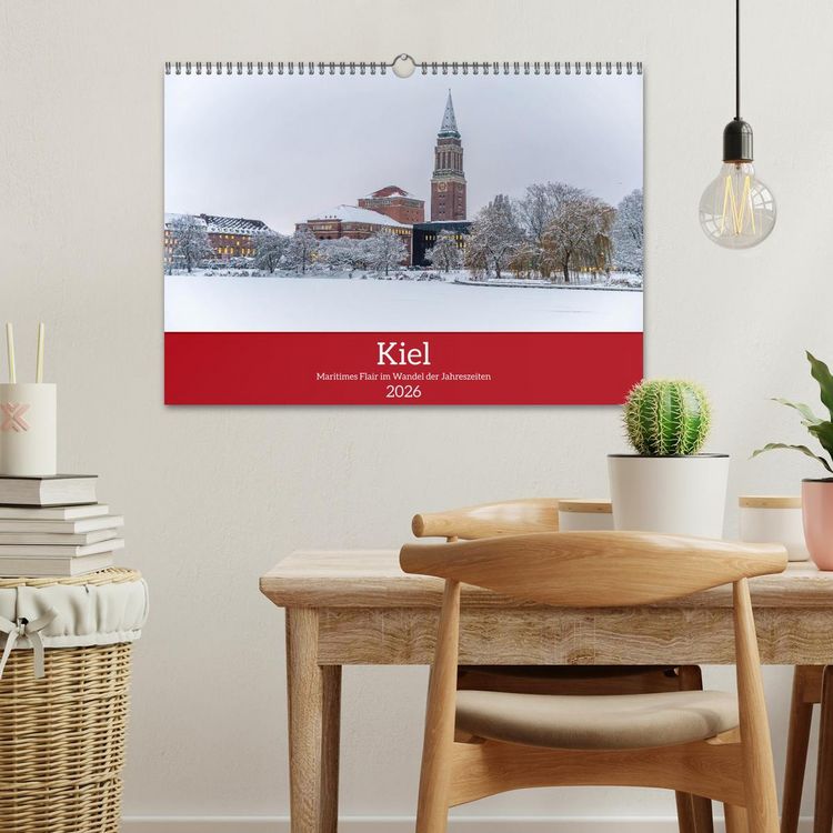 Produktbild: Kiel &ndash; Maritimes Flair im Wandel der Jahreszeiten (Wandkalender 2026 DIN A3 quer), CALVENDO Monatskalender