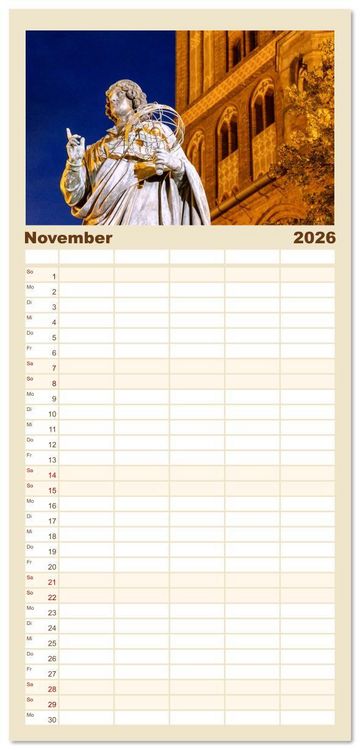 Produktbild: Familienplaner 2026 - Polen. Von Krakau bis Danzig: Bilder voller Atmosph&auml;re mit 5 Spalten (Wandkalender, 21 x 45 cm) CALVENDO
