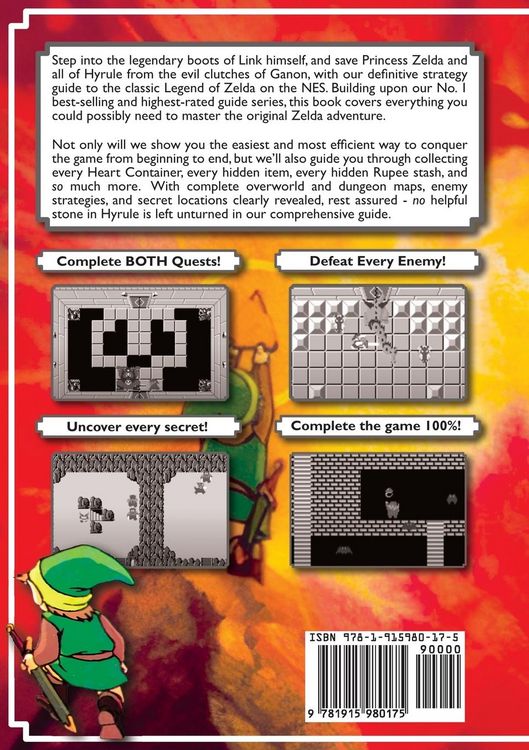 Produktbild: The Legend of Zelda (NES Classic) Strategy Guide Book (Black and White Budget-Friendly Edition)