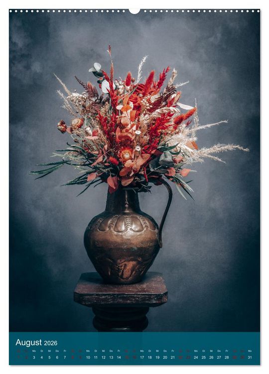 Produktbild: Trockenblumen Bouquet (hochwertiger Premium Wandkalender 2026 DIN A2 hoch), Kunstdruck in Hochglanz