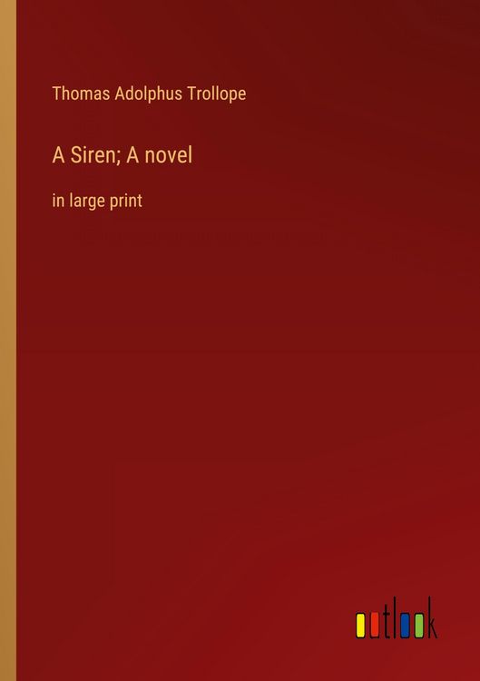 Produktbild: A Siren; A novel