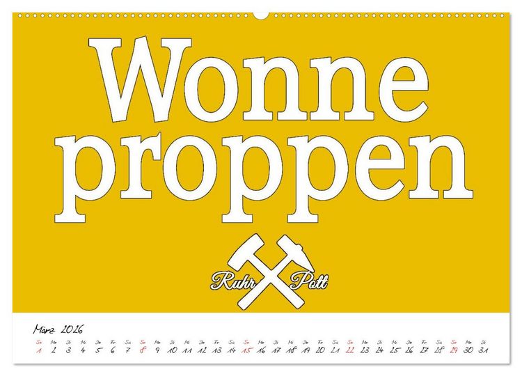 Produktbild: Ruhrpott Vokabeln (hochwertiger Premium Wandkalender 2026 DIN A2 quer), Kunstdruck in Hochglanz