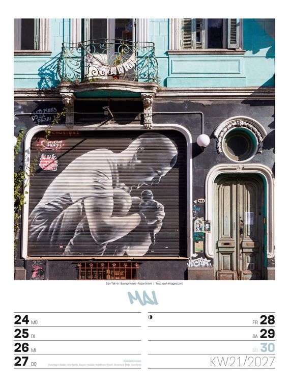 Produktbild: Street Art Wochenplaner Kalender 2027