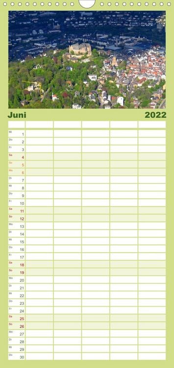 Produktbild: Familienplaner Marburg 2022 (Wandkalender 2022 , 21 cm x 45 cm, hoch)